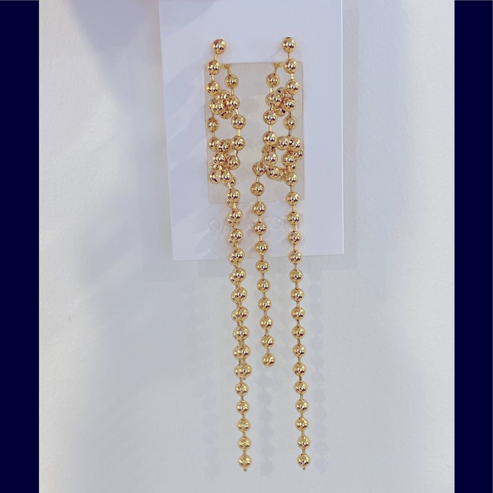 NWT Oak+Fort gold dangling earrings